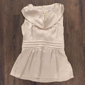 NWR Banana Republic Sleeveless Blouse Cream Sz 2